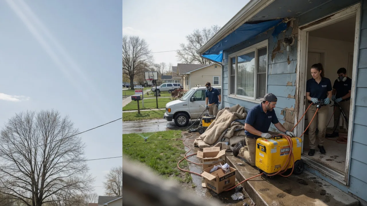 Basement Flood Cleanup in Du Quoin, IL near me